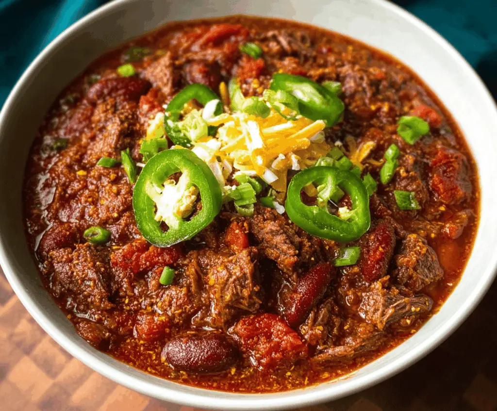 Award Winning Short Rib and Chorizo Chili