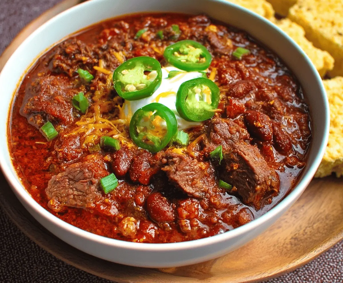 Award Winning Short Rib and Chorizo Chili