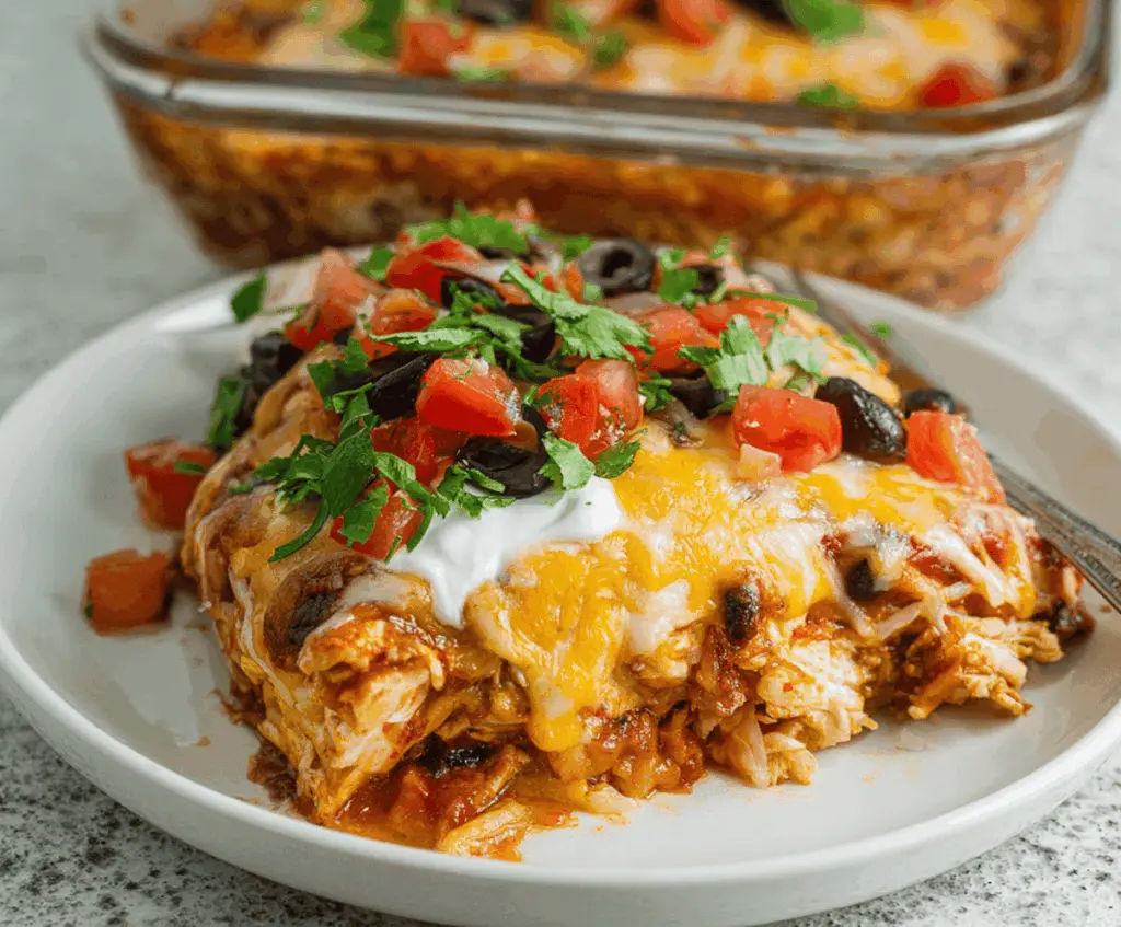 Chicken Burrito Casserole