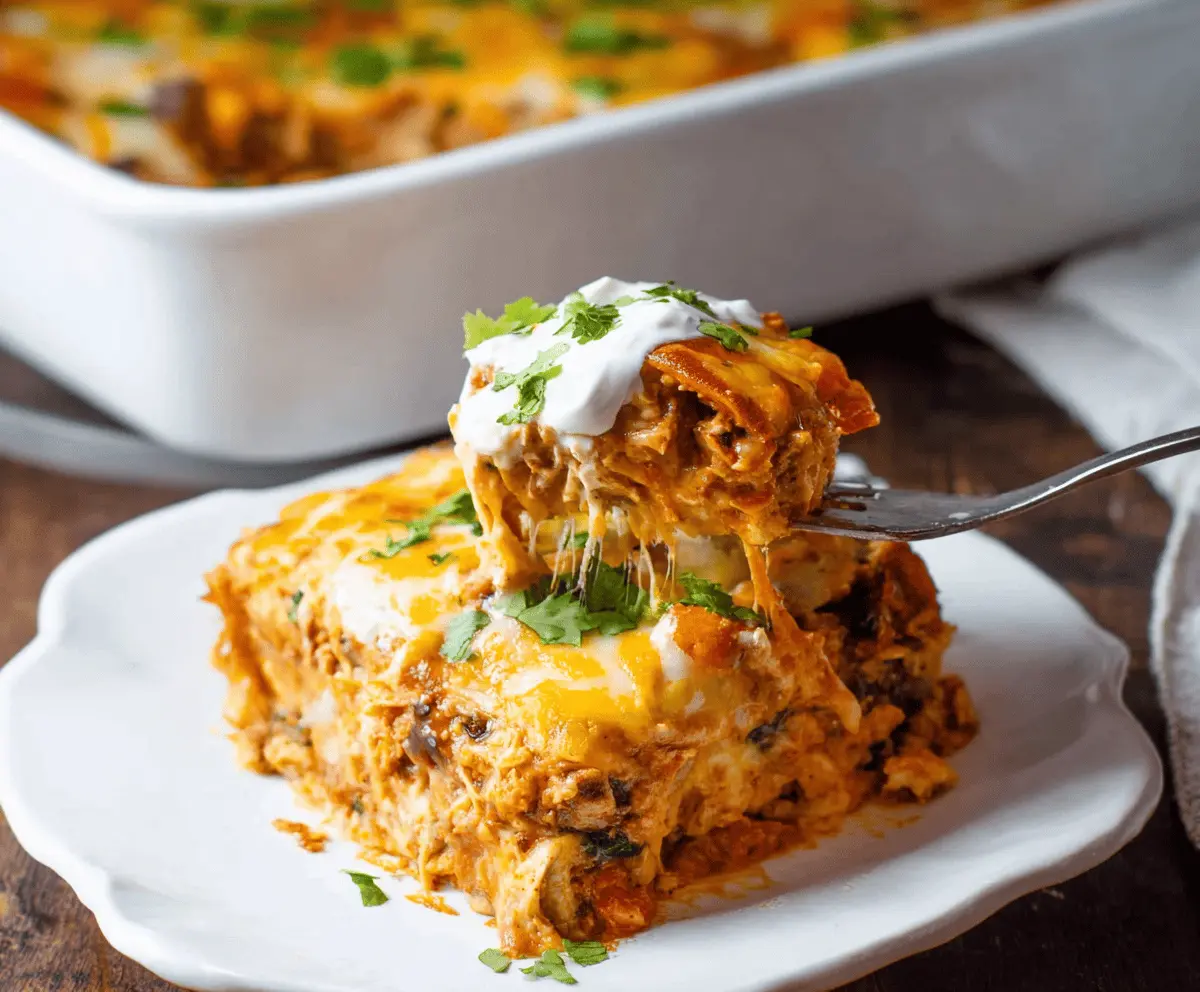 Chicken Burrito Casserole