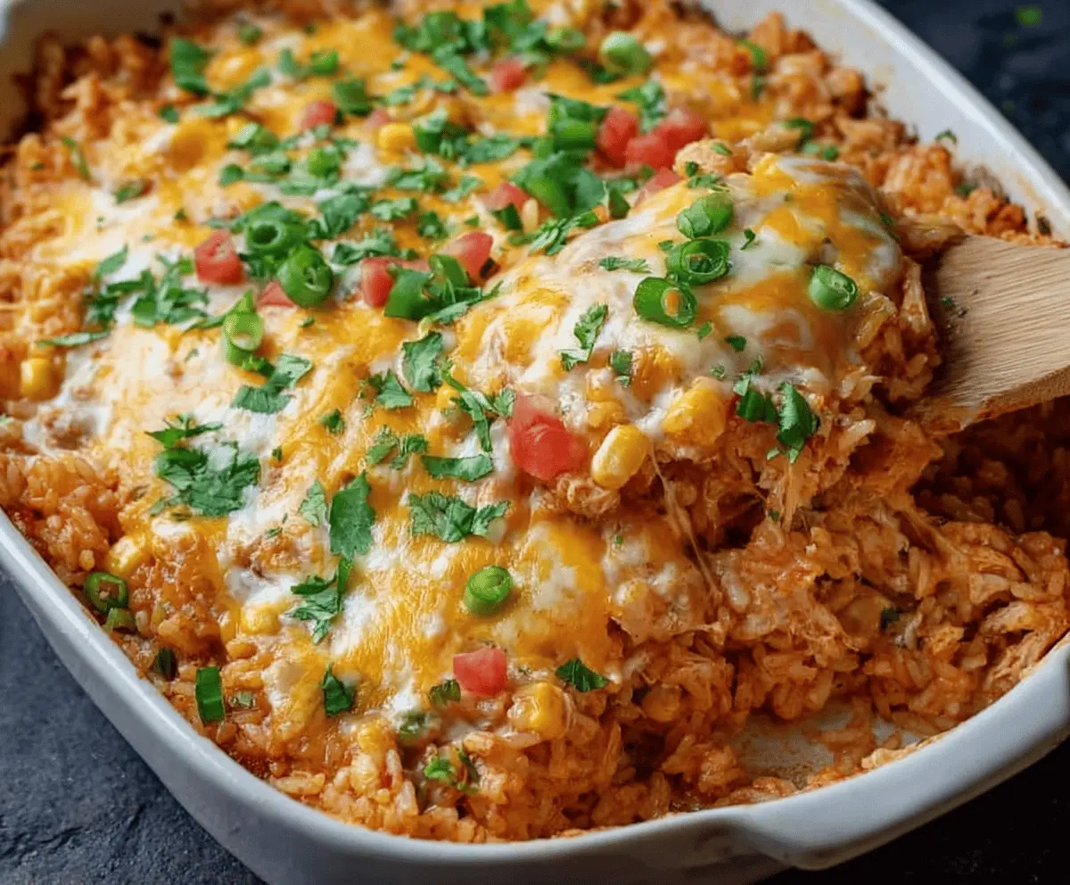 Chicken Enchilada Rice Casserole (35 minutes)