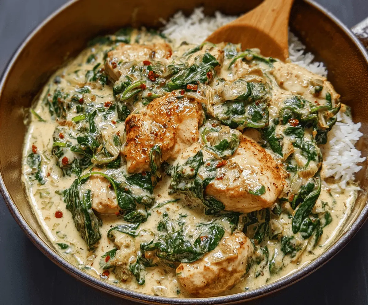 Creamy Chicken and Spinach Casserole