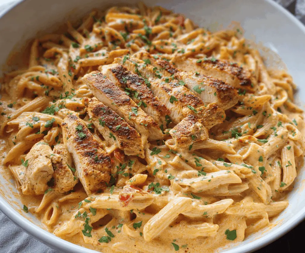 Crock pot creamy cajun chicken pasta
