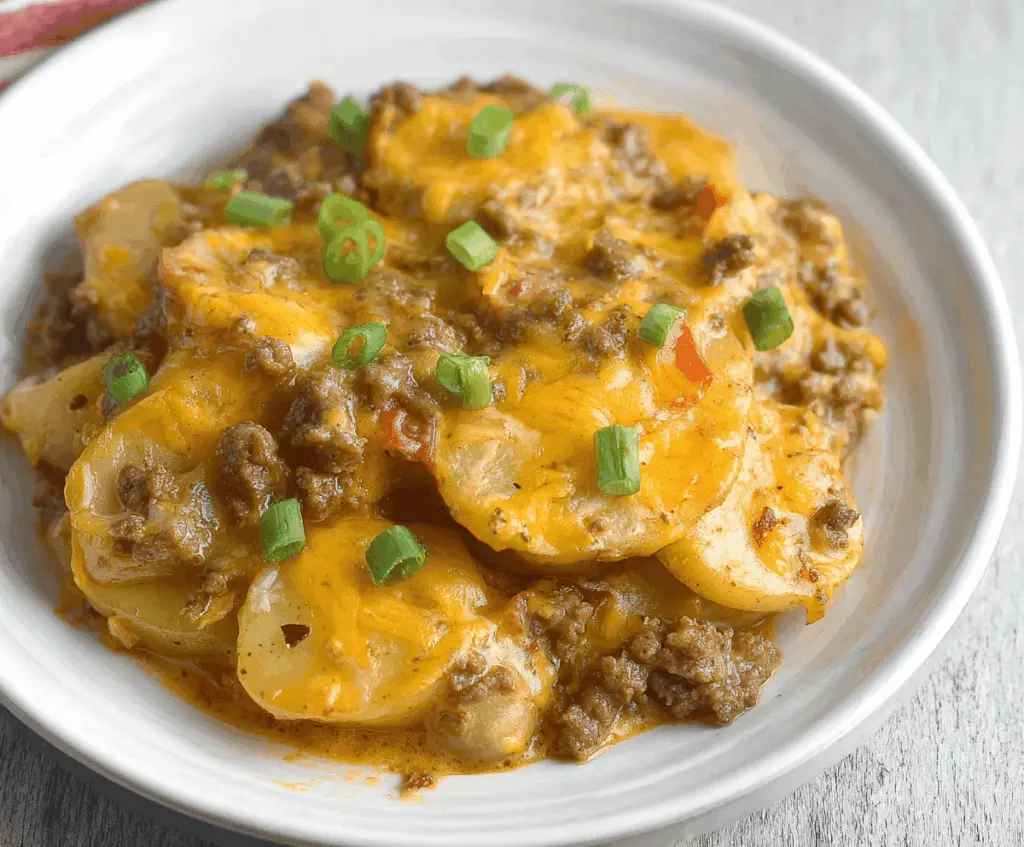 Crockpot Hamburger Potato Casserole