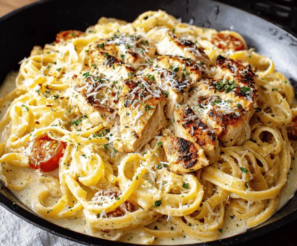 Easy Parmesan Chicken Pasta