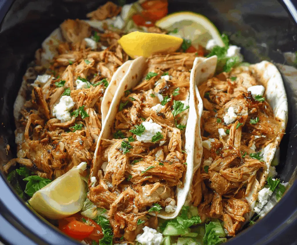 Easy Slow Cooker Chicken Shawarma Recipe