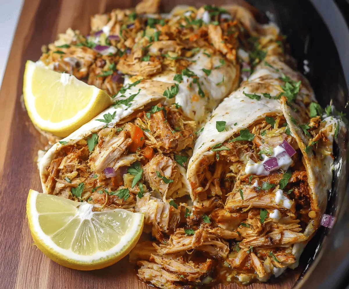 Easy Slow Cooker Chicken Shawarma Recipe for Tender, Flavorful Meals