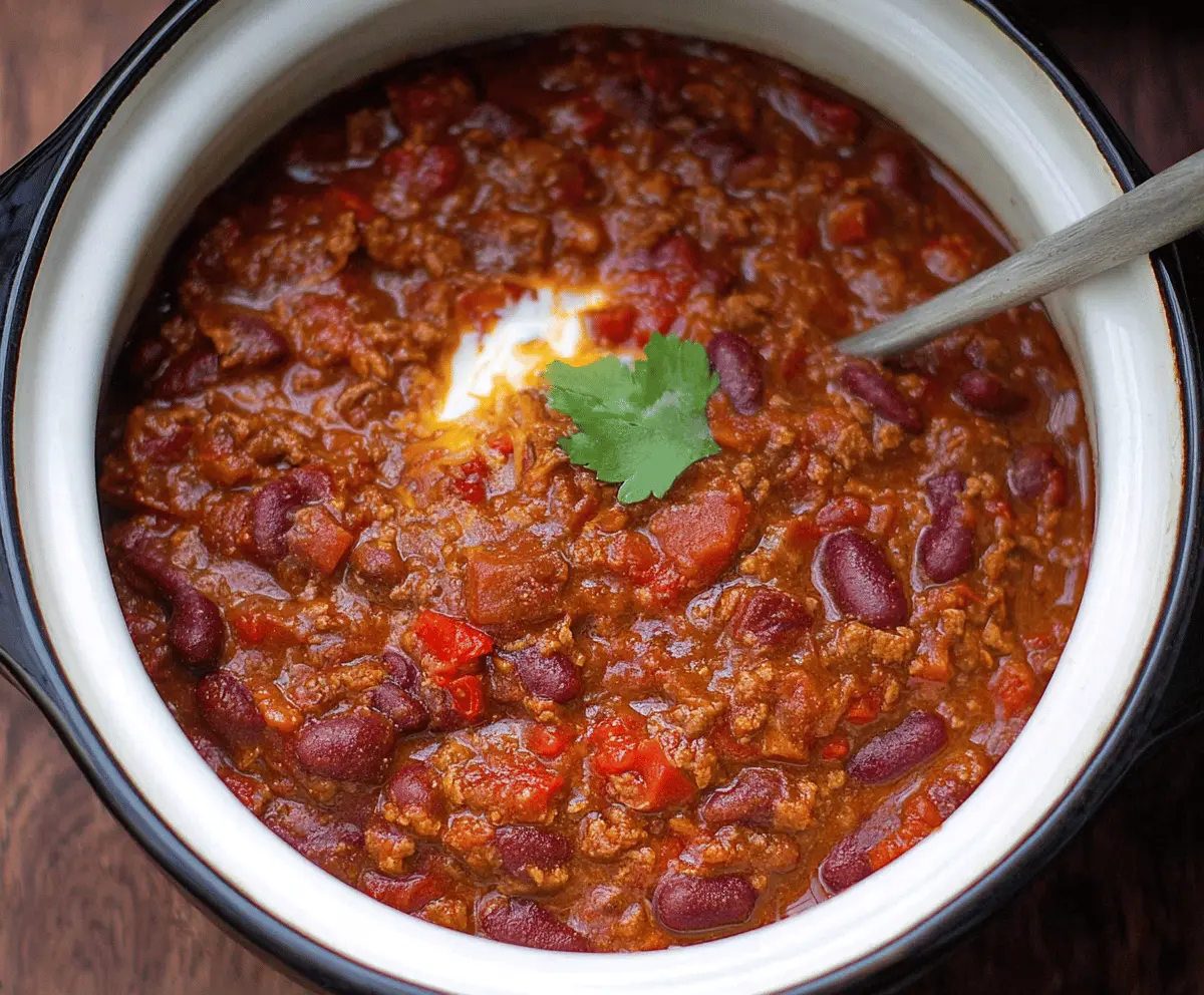 Mouthwatering Slow-Cooker Chili