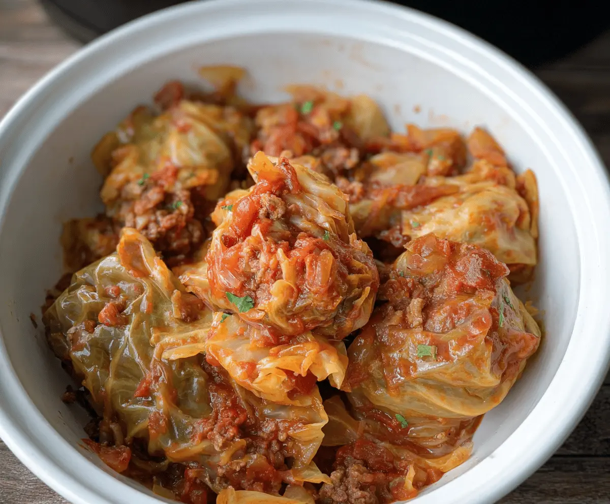 Easy Slow Cooker Unstuffed Cabbage Rolls – Comfort Food Recipe