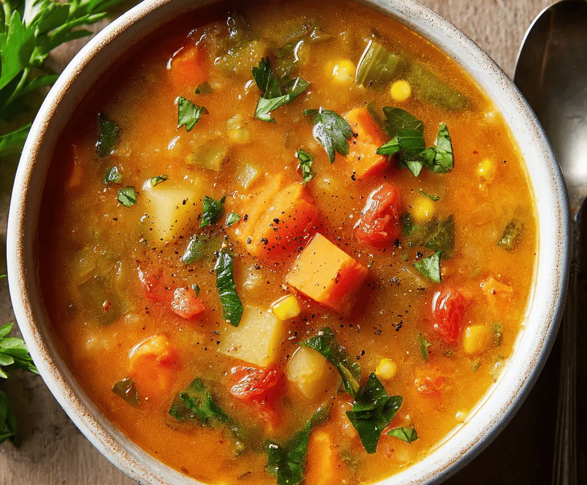 Sweet Potato Vegetable Soup