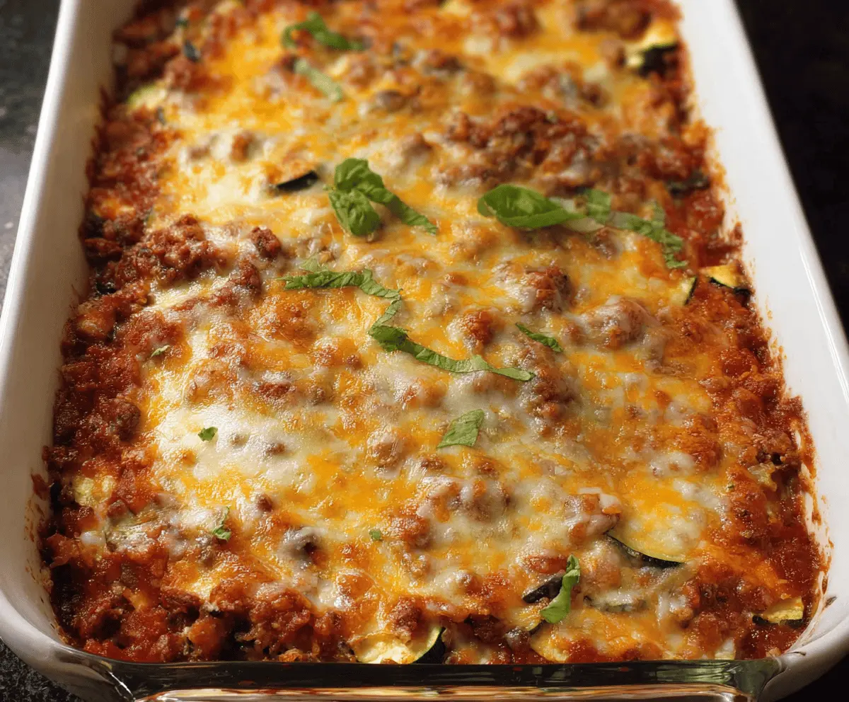 Zucchini Pizza Casserole