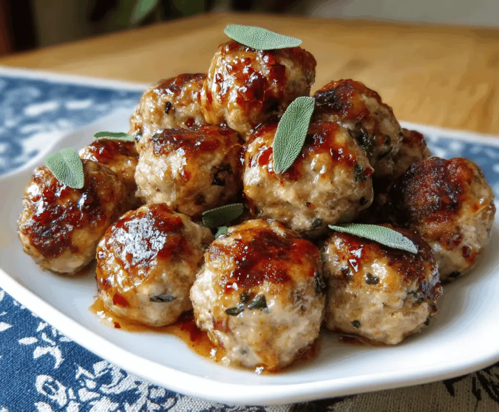 Apple & Sage Turkey Meatballs