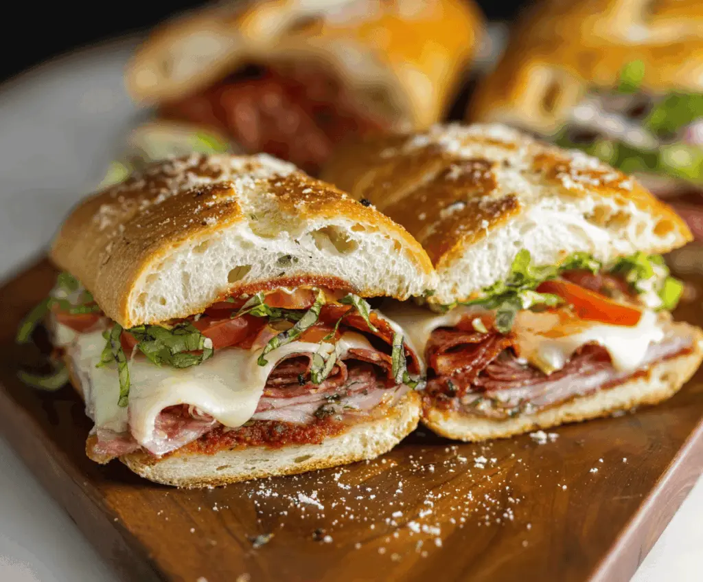 Baked Italian Grinder Sandwiches