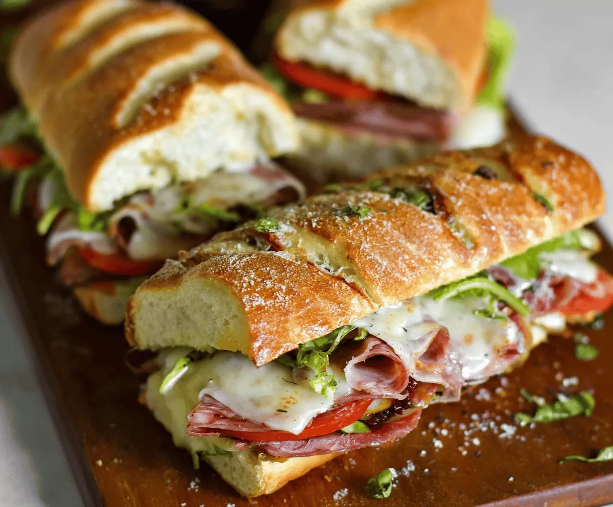 Easy Baked Italian Grinder Sandwiches Recipe for a Delicious Meal