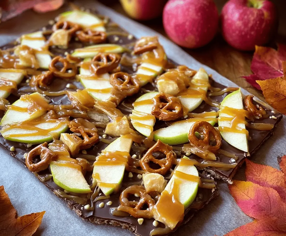 Easy Homemade Caramel Apple Bark Recipe – Sweet & Crunchy Treat