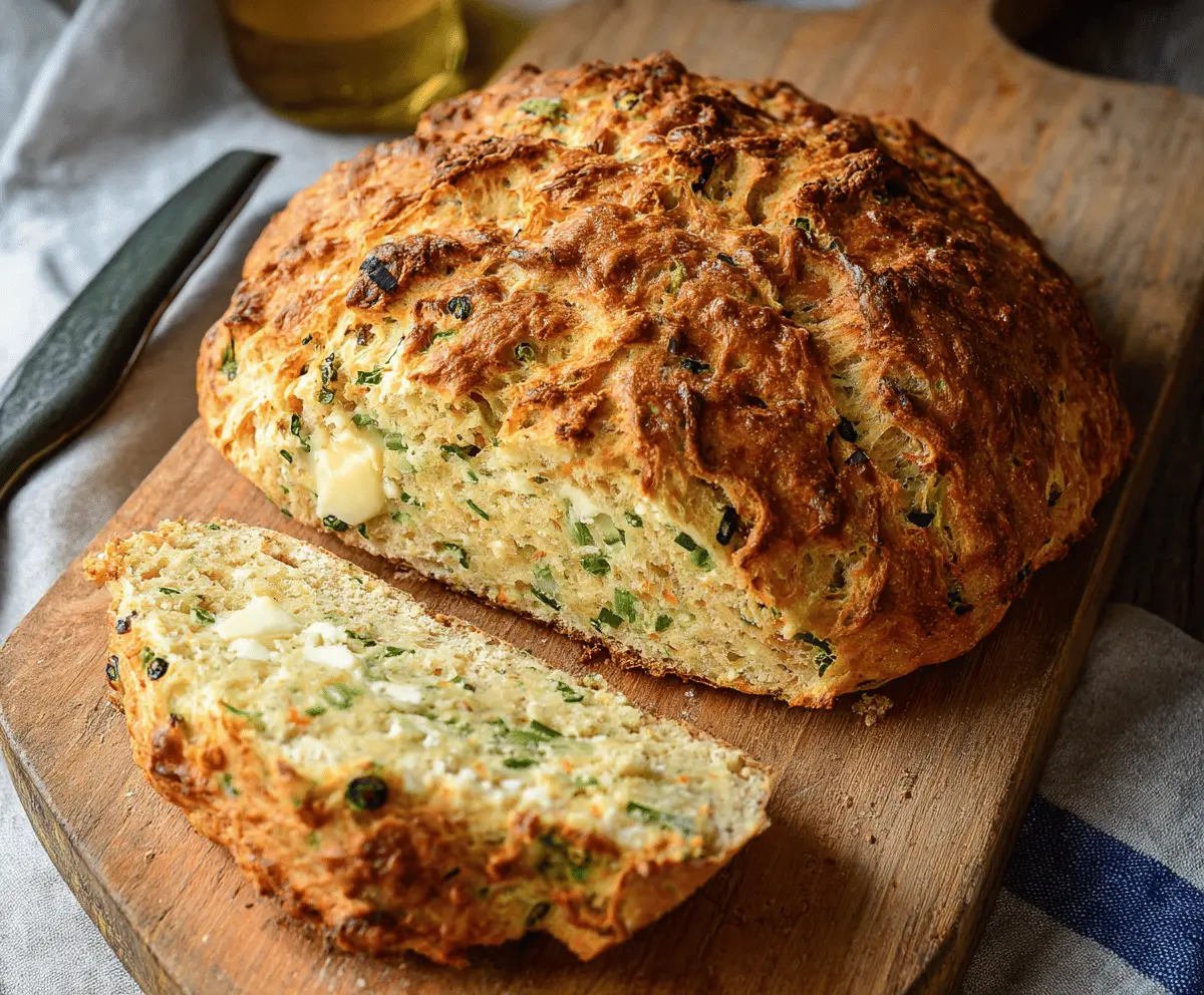 Easy Cheddar and Herb Soda Bread Recipe – Soft & Savory Bread