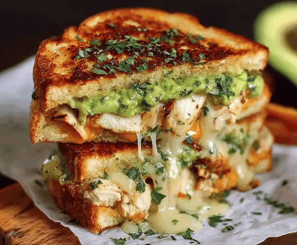 Cheesy Chicken Avocado Melt You Have To Try!