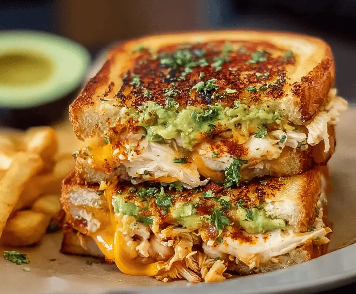 Cheesy Chicken Avocado Melt Recipe