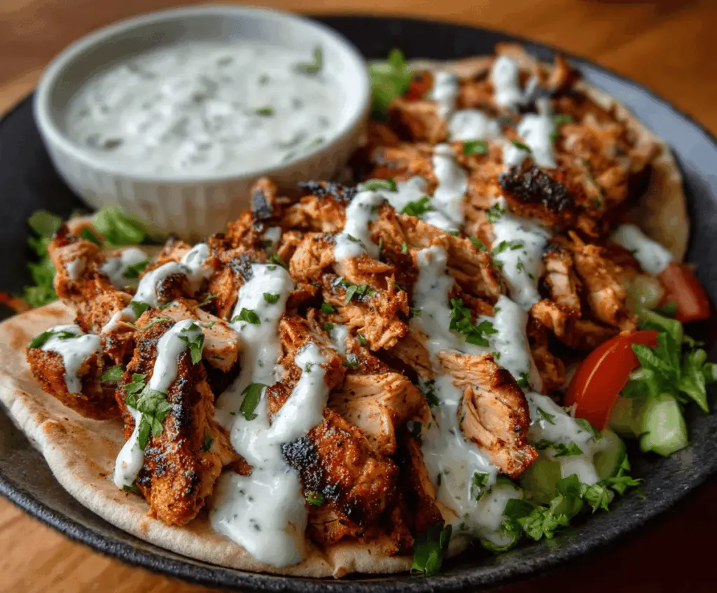 Chicken Shawarma with Garlic Sauce Recipe