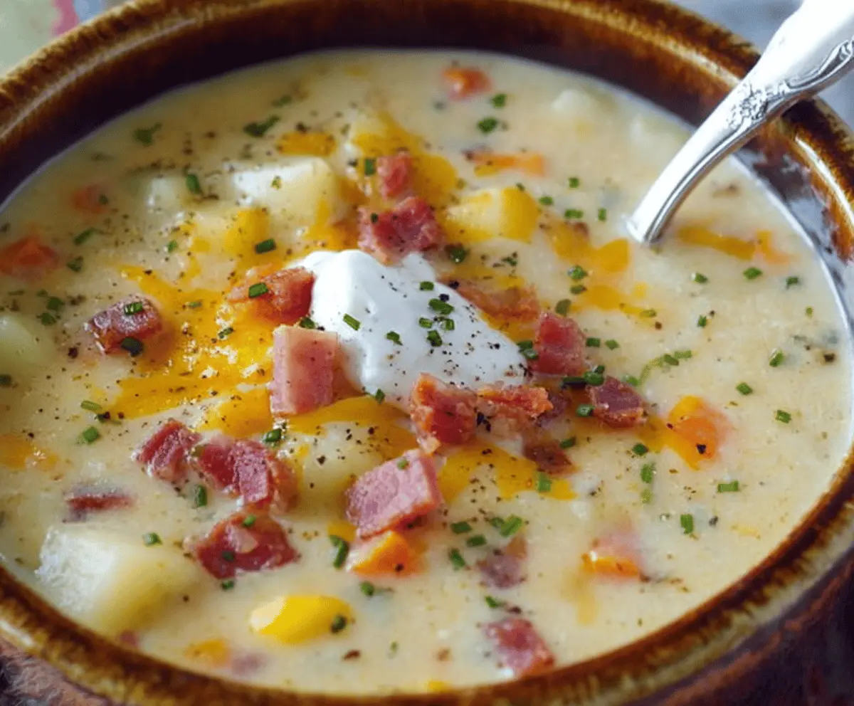 Classic Loaded Potato Soup Recipe for Creamy Comfort