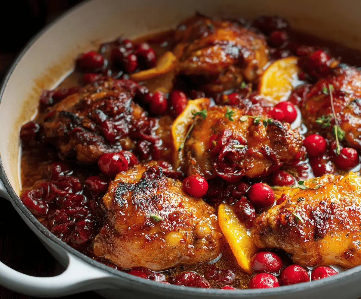 Easy Cranberry Orange Chicken Recipe