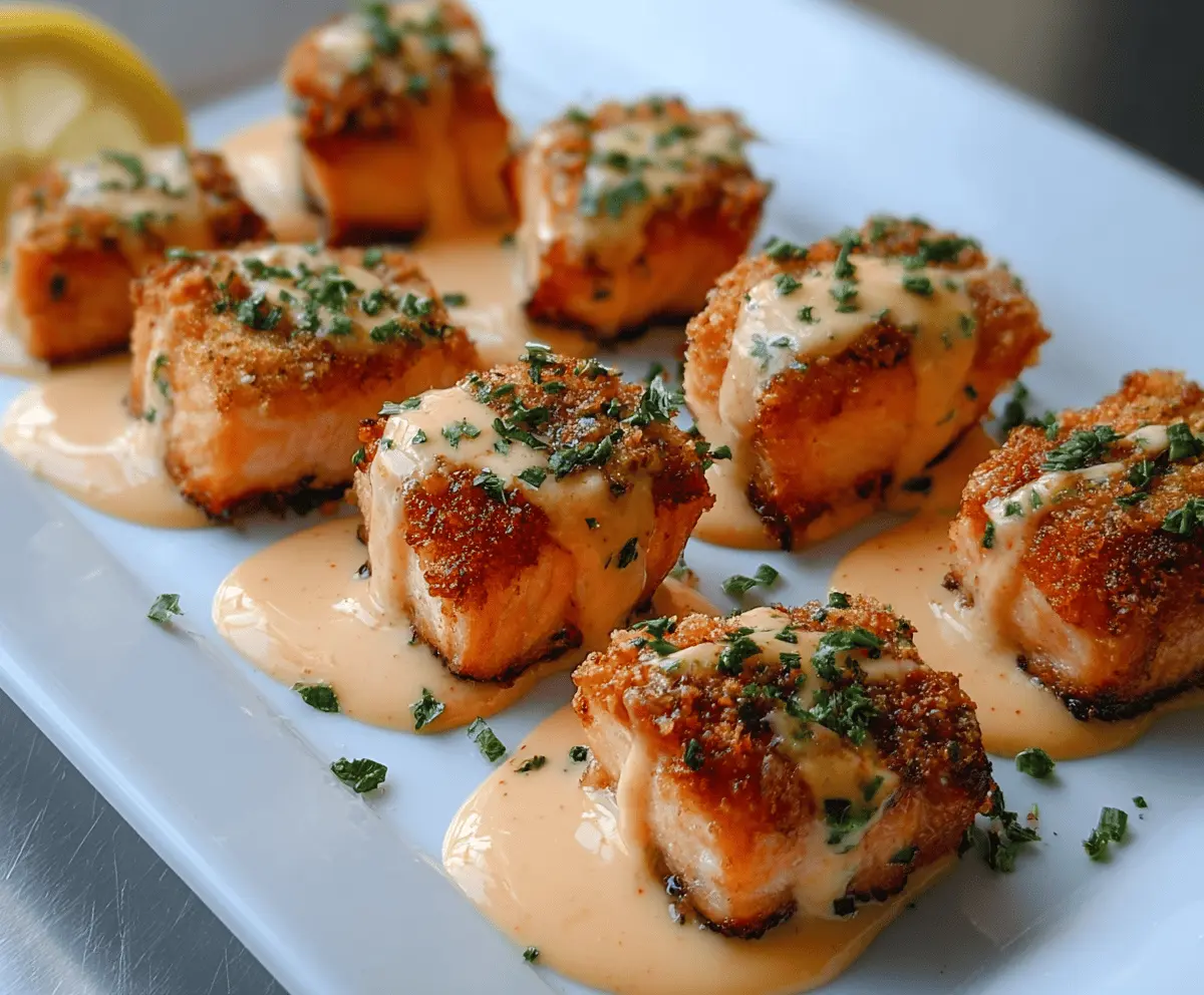 Crispy Bang Bang Salmon Bites Recipe: Easy & Delicious Appetizer