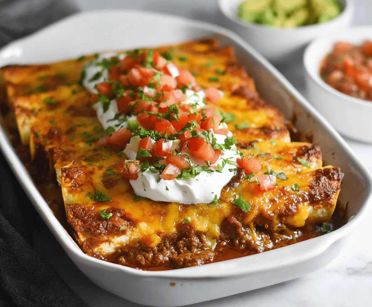 Quick and Delicious Ground Beef Enchiladas in 30 Minutes