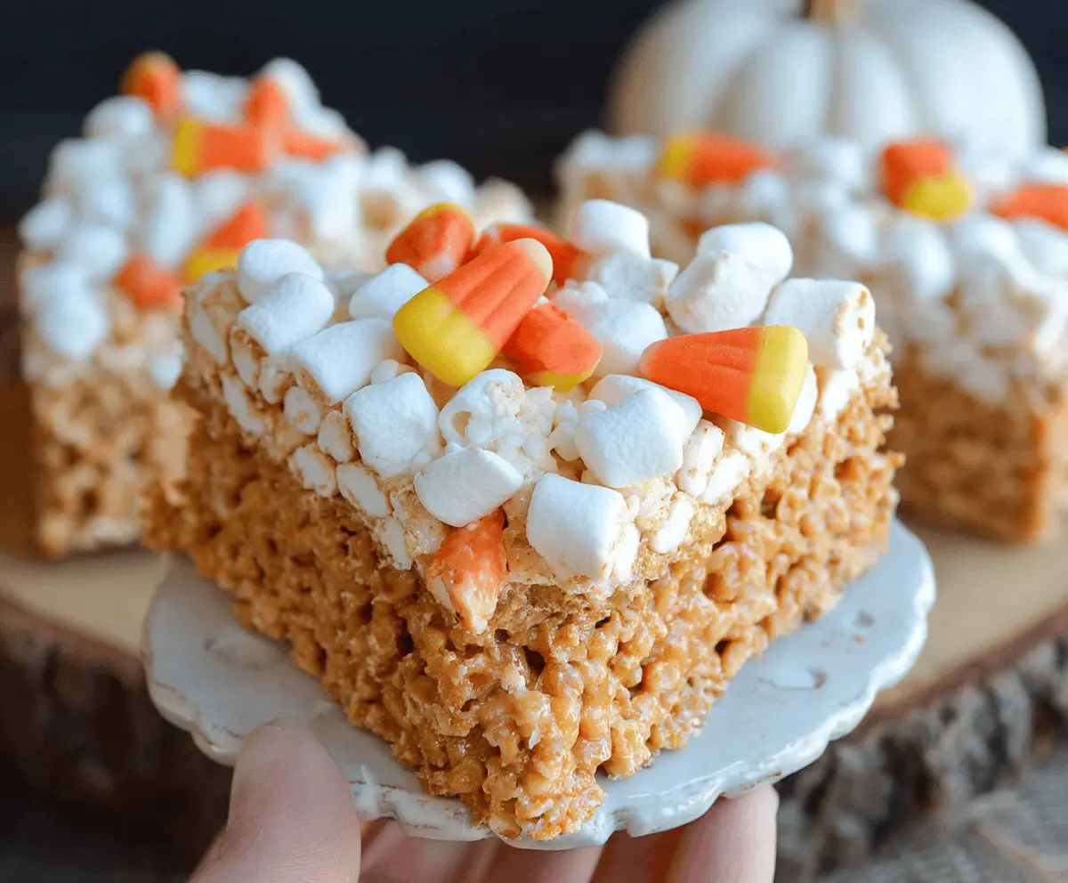 Easy Pumpkin Pie Marshmallow Treats Recipe—Quick & Delicious Fall Dessert