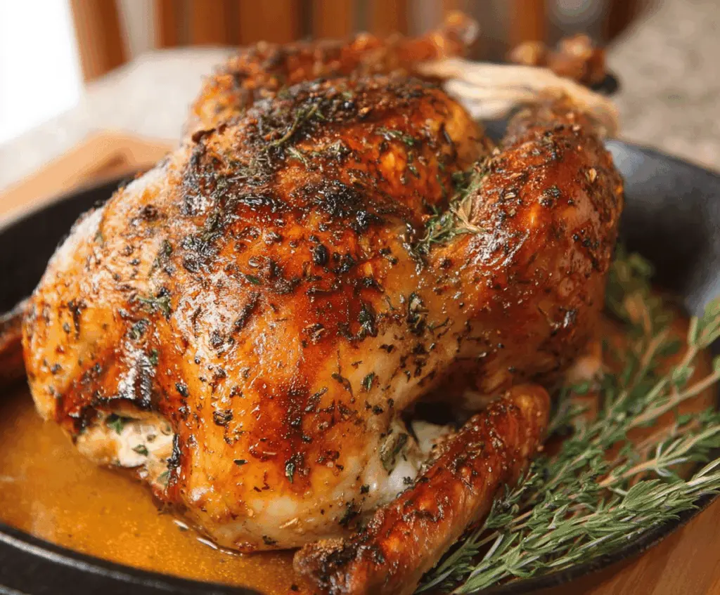 Garlic Herb Butter Roast Turkey
