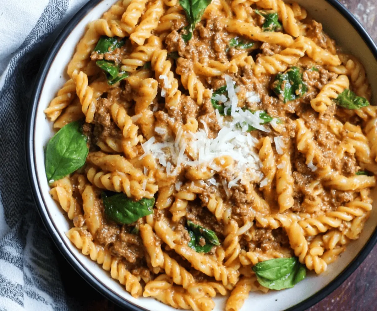 High Protein Creamy Beef Pasta Recipe for Quick Weeknight Dinners