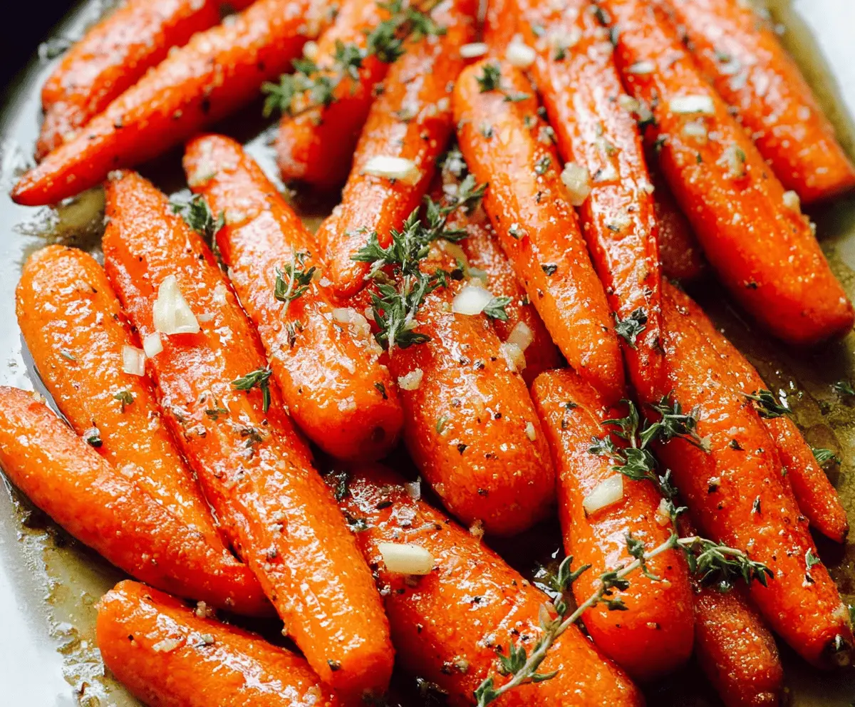 Easy Honey Garlic Roasted Carrots Recipe – Sweet & Savory Side Dish