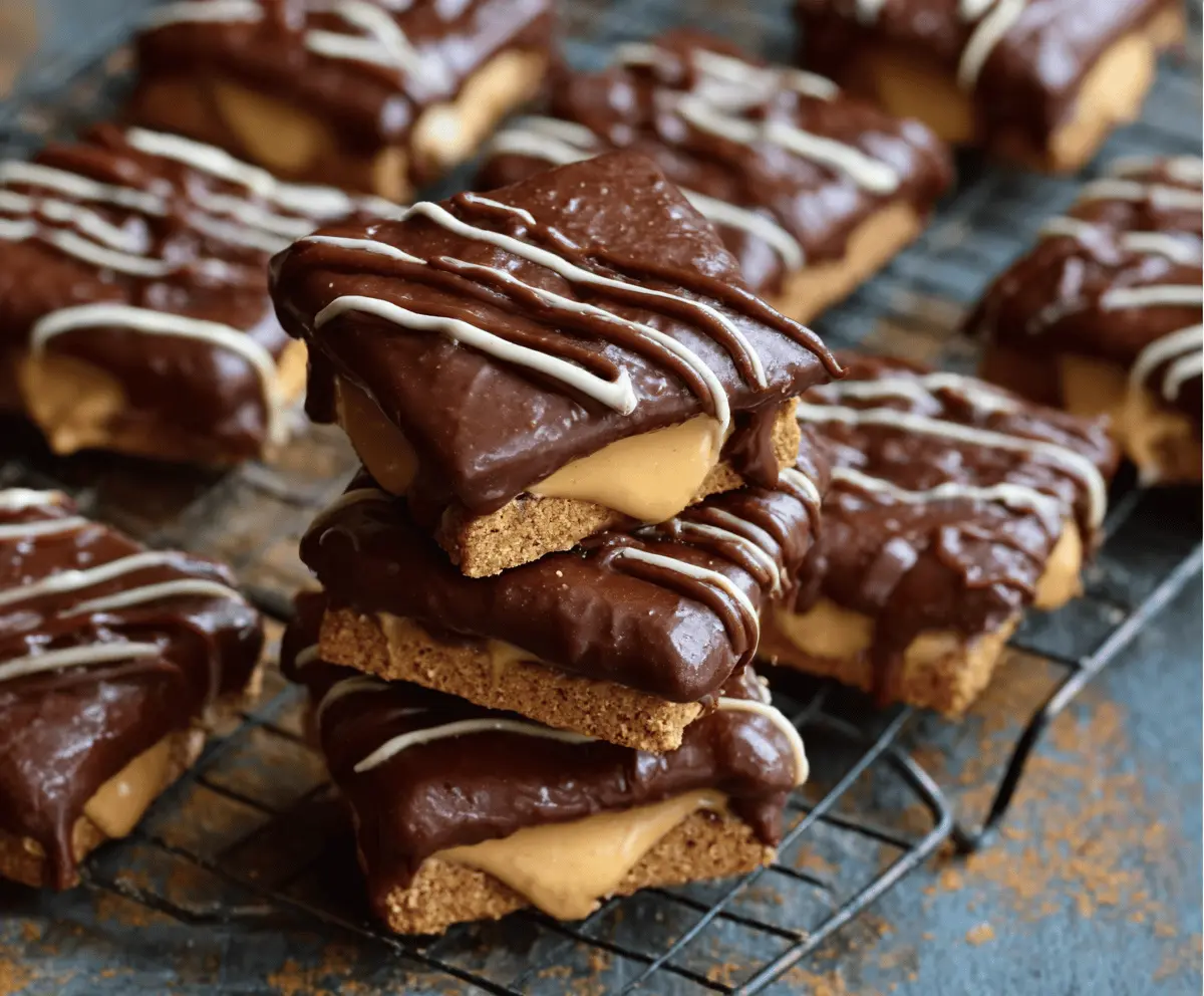 No Bake Buckeye Graham Crackers