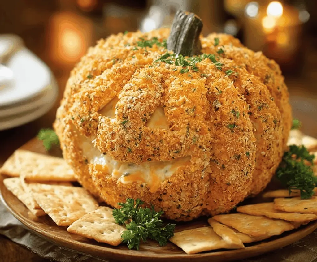 Pumpkin-Shaped Cheese Ball