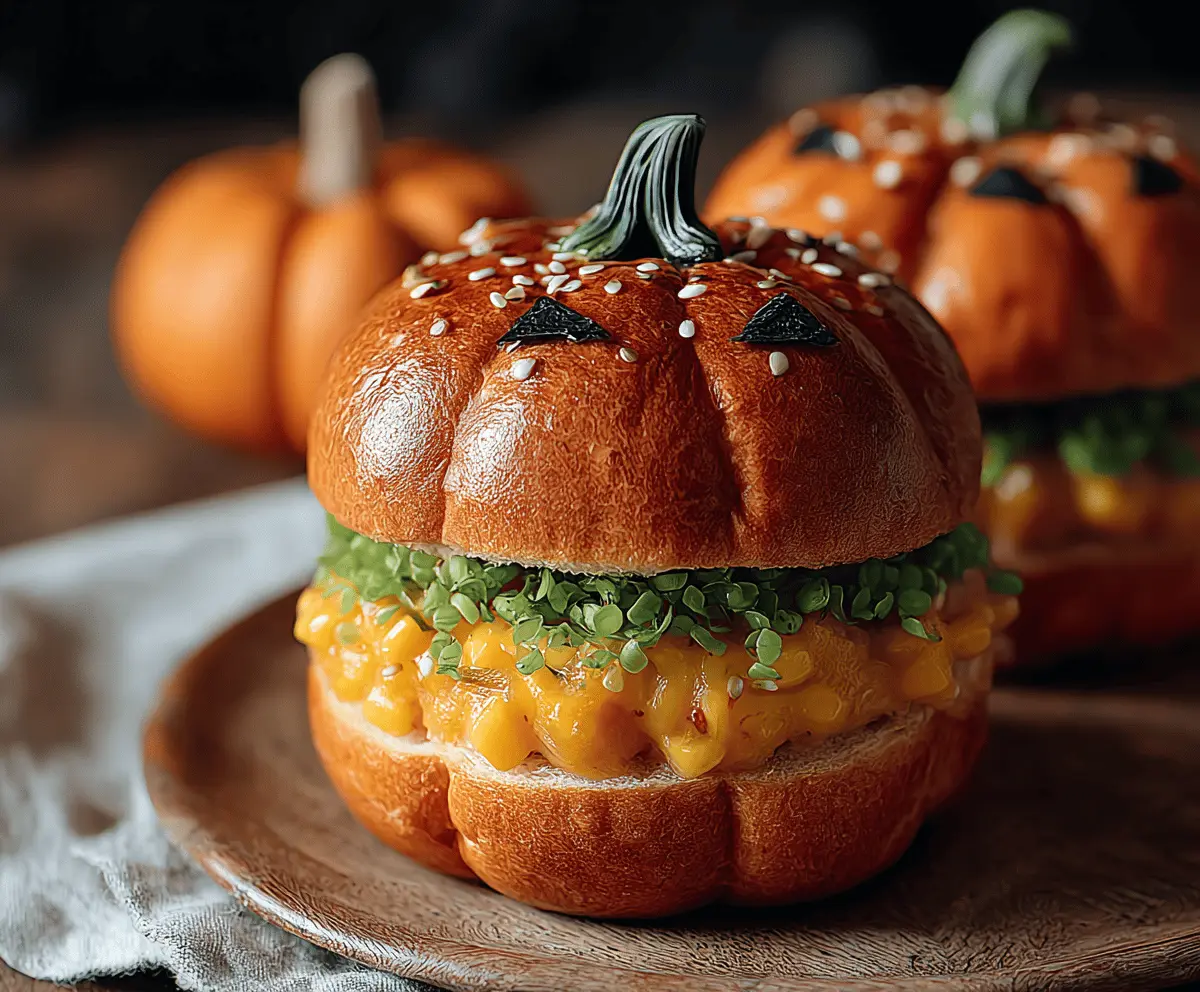 Easy Pumpkin-Shaped Sliders Recipe – Perfect Fall Appetizer