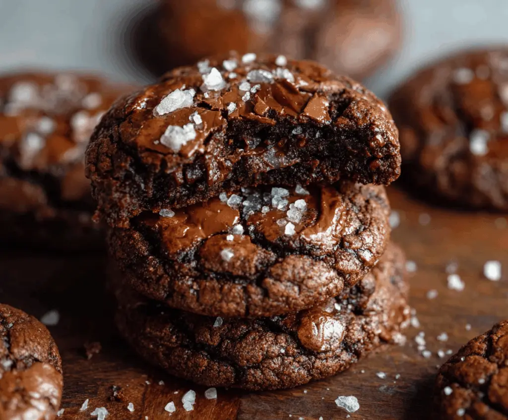 Salted Brownie Cookies