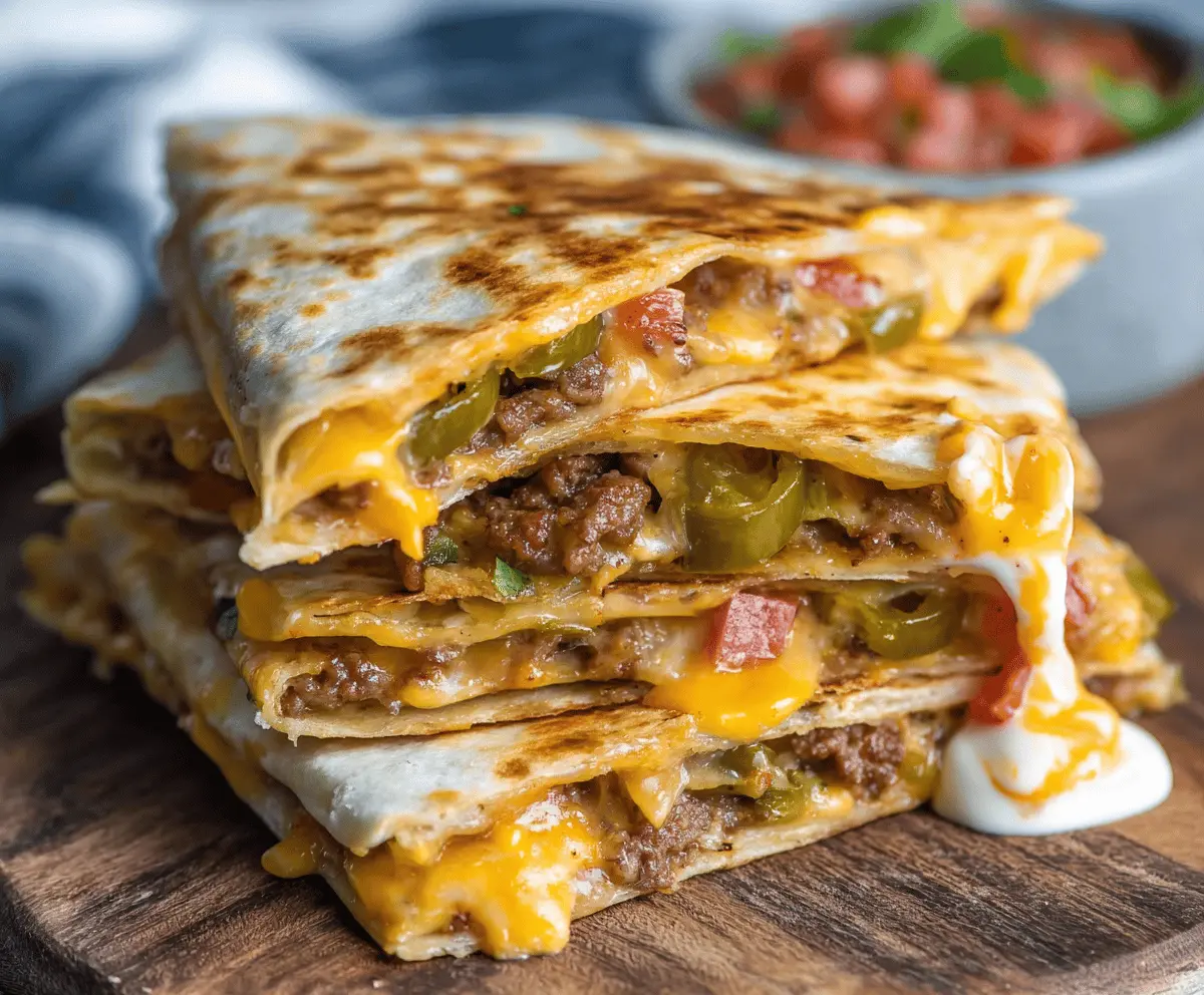 Easy Smashburger Quesadillas Recipe