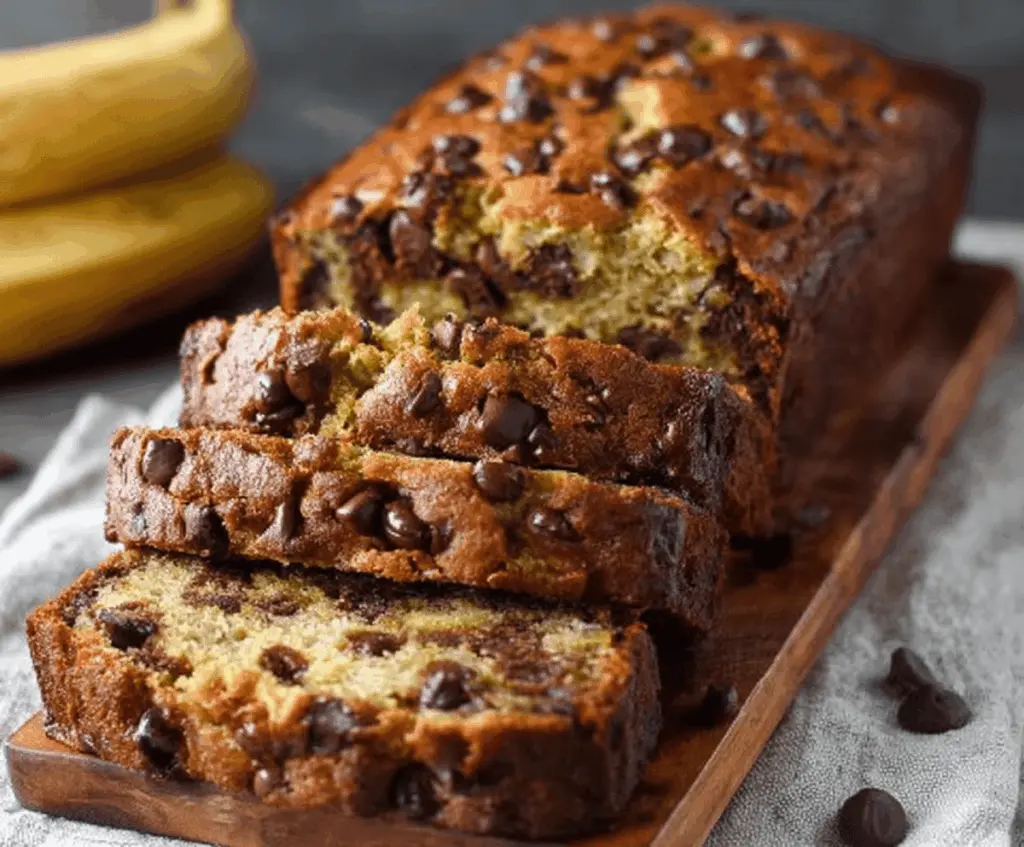 Super Moist Chocolate Chip Banana Bread
