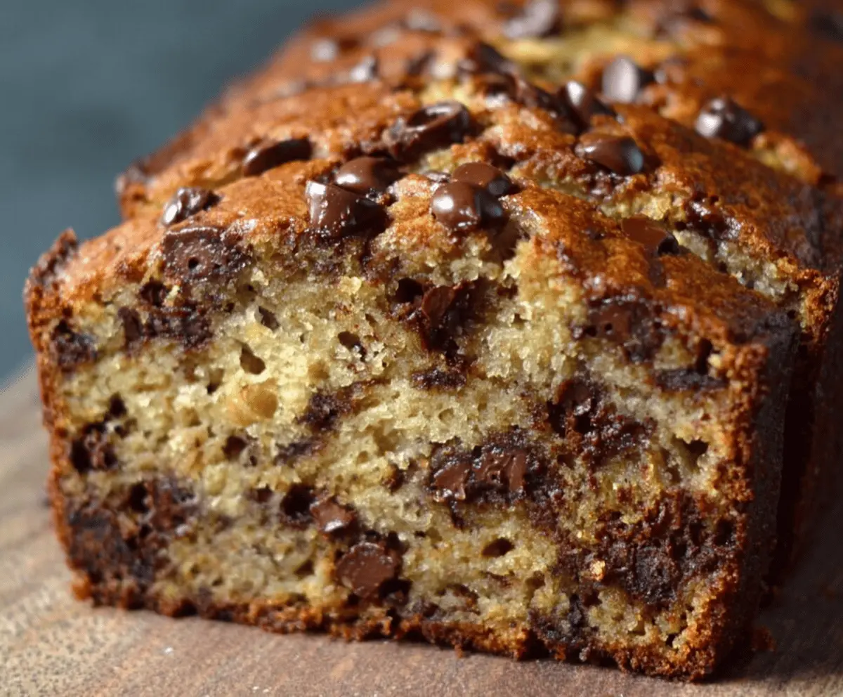Super Moist Chocolate Chip Banana Bread Recipe - Easy & Delicious!