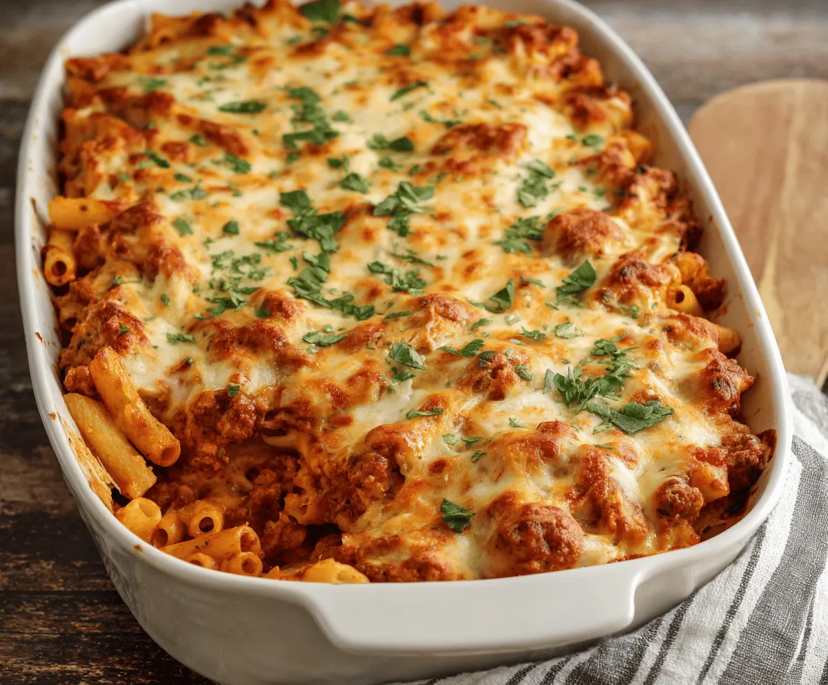 Ultimate Creamy Cheesy Baked Ziti Recipe – Hearty & Delicious Meal