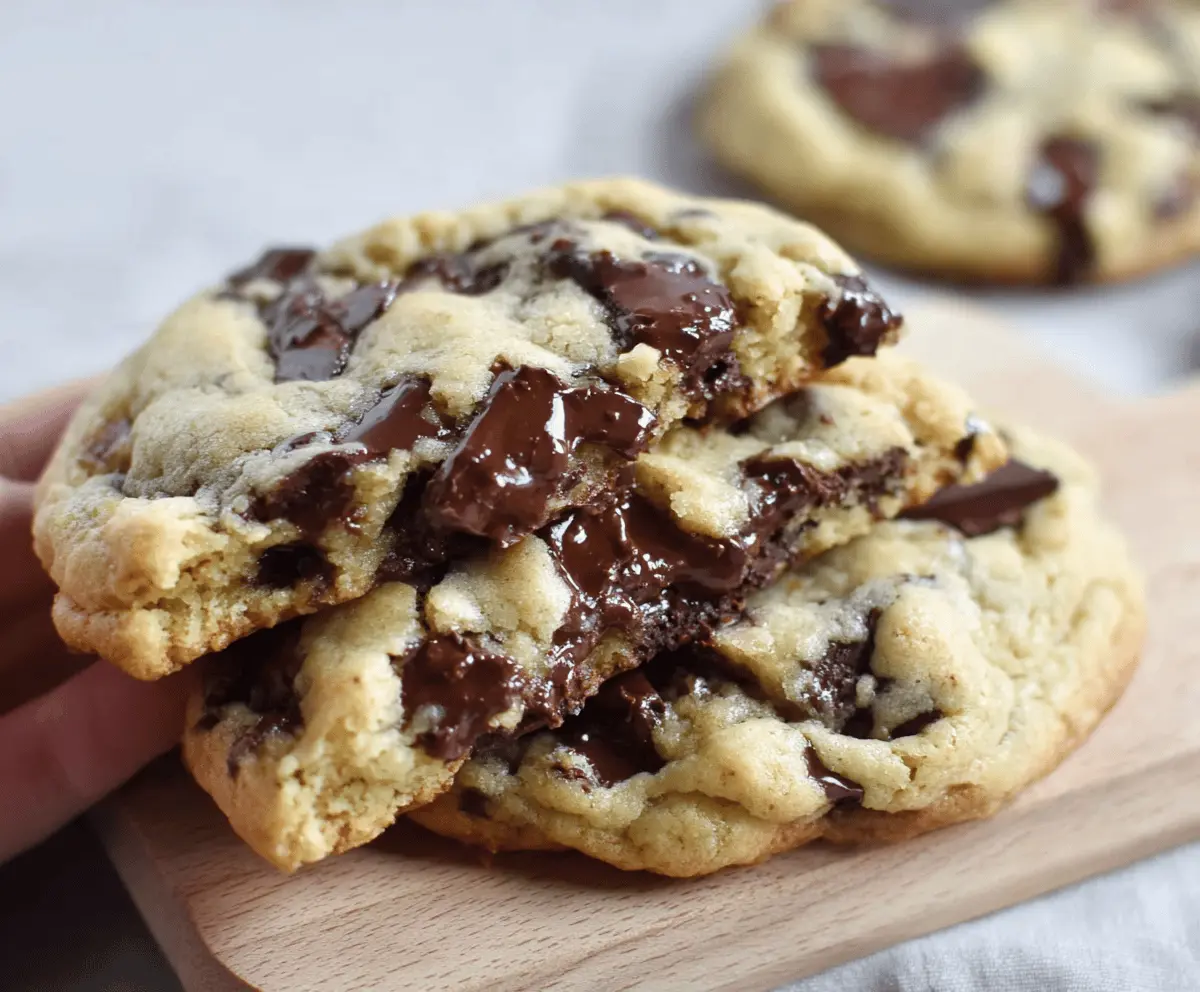 Ultra Thick Bakery Style Chocolate Chip Cookies