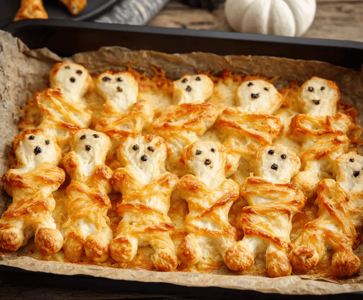 Delicious cheesy breadstick bones for Halloween party appetizers, perfect for spooky celebrations and themed snacks