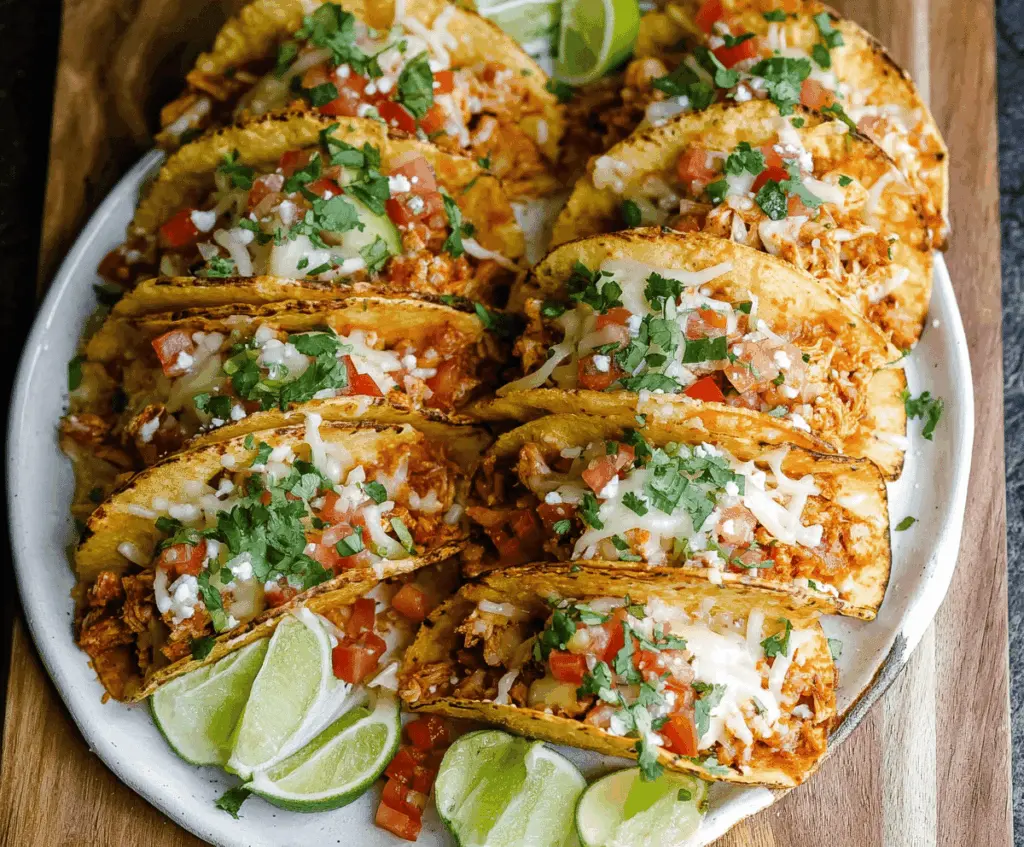 20 Minute Mini Baked Chicken Tacos