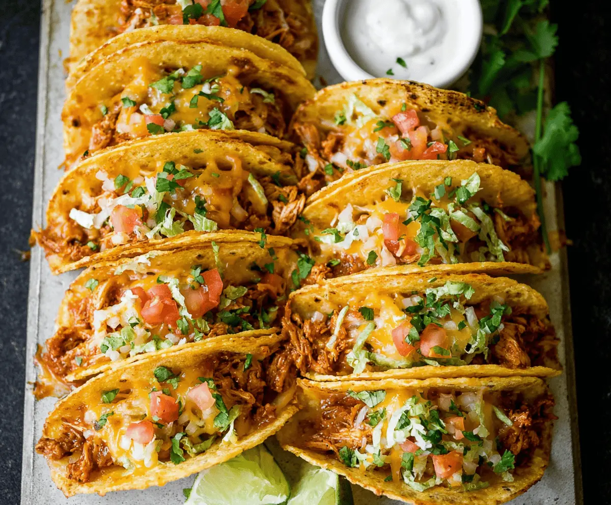 Quick Mini Baked Chicken Tacos