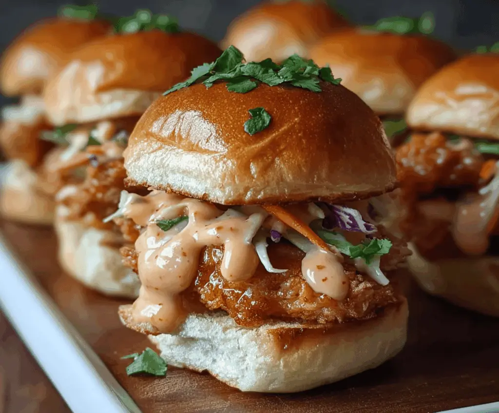 Bang Bang Chicken Sliders
