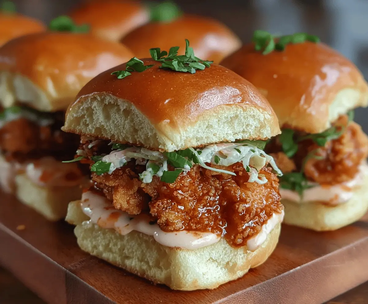 Easy Bang Bang Chicken Sliders