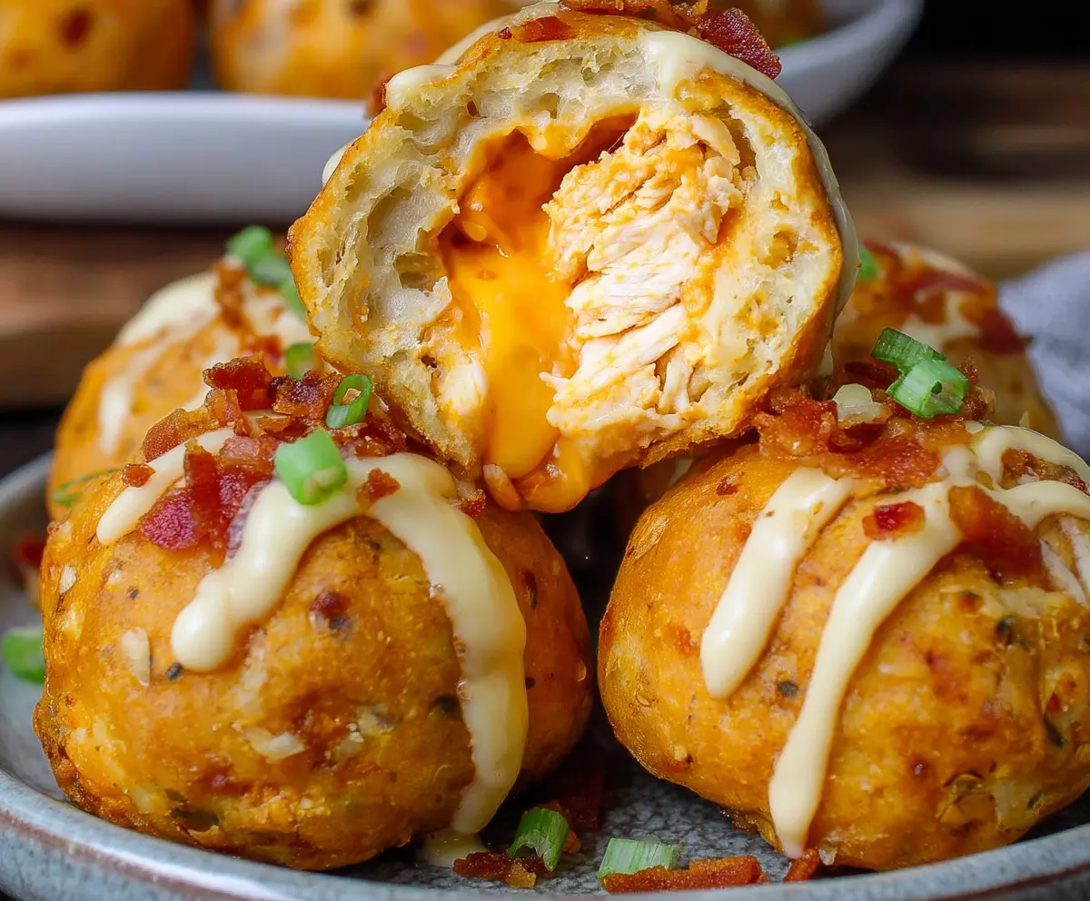 Easy Buffalo Chicken Bacon Bombs
