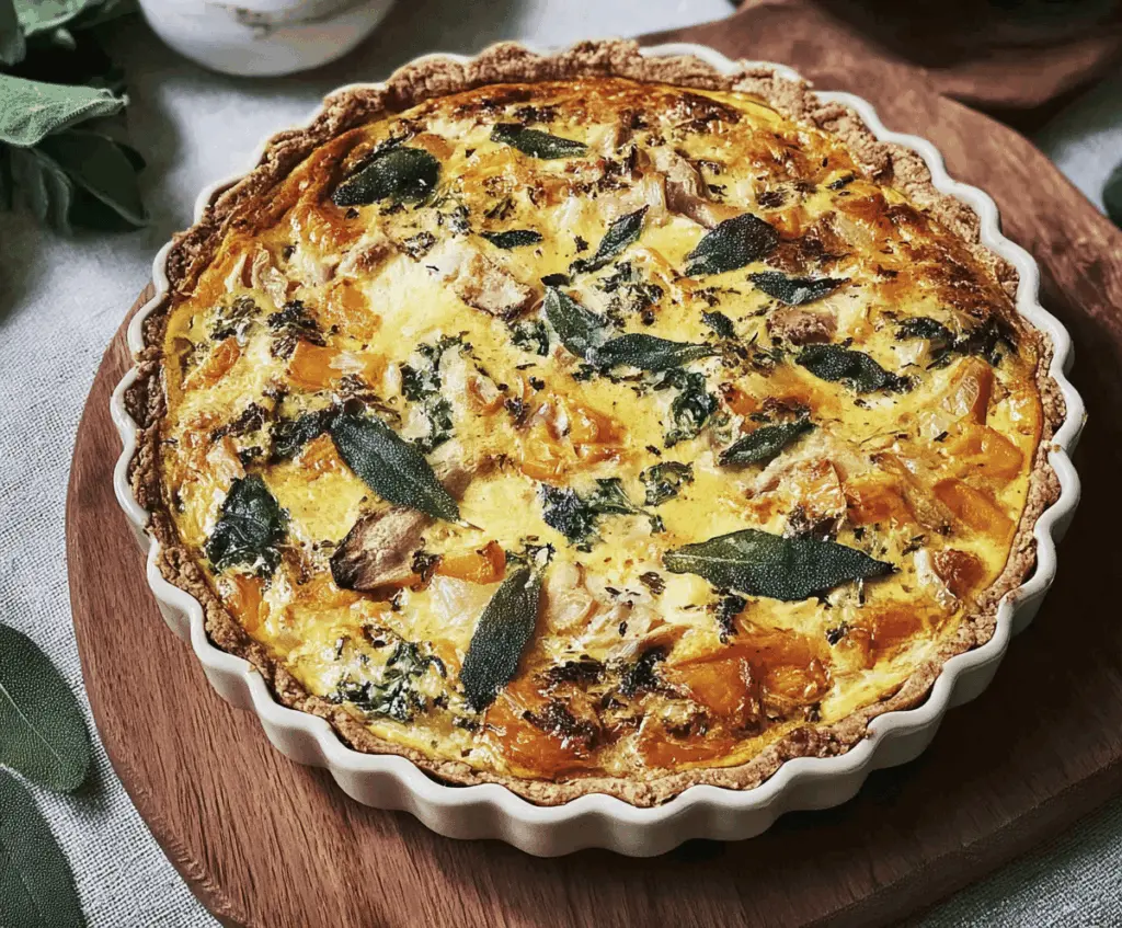 Butternut Squash & Sage Quiche