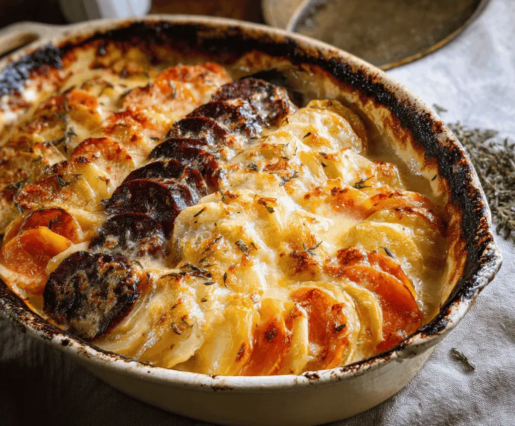 Cheesy Root Vegetable Gratin