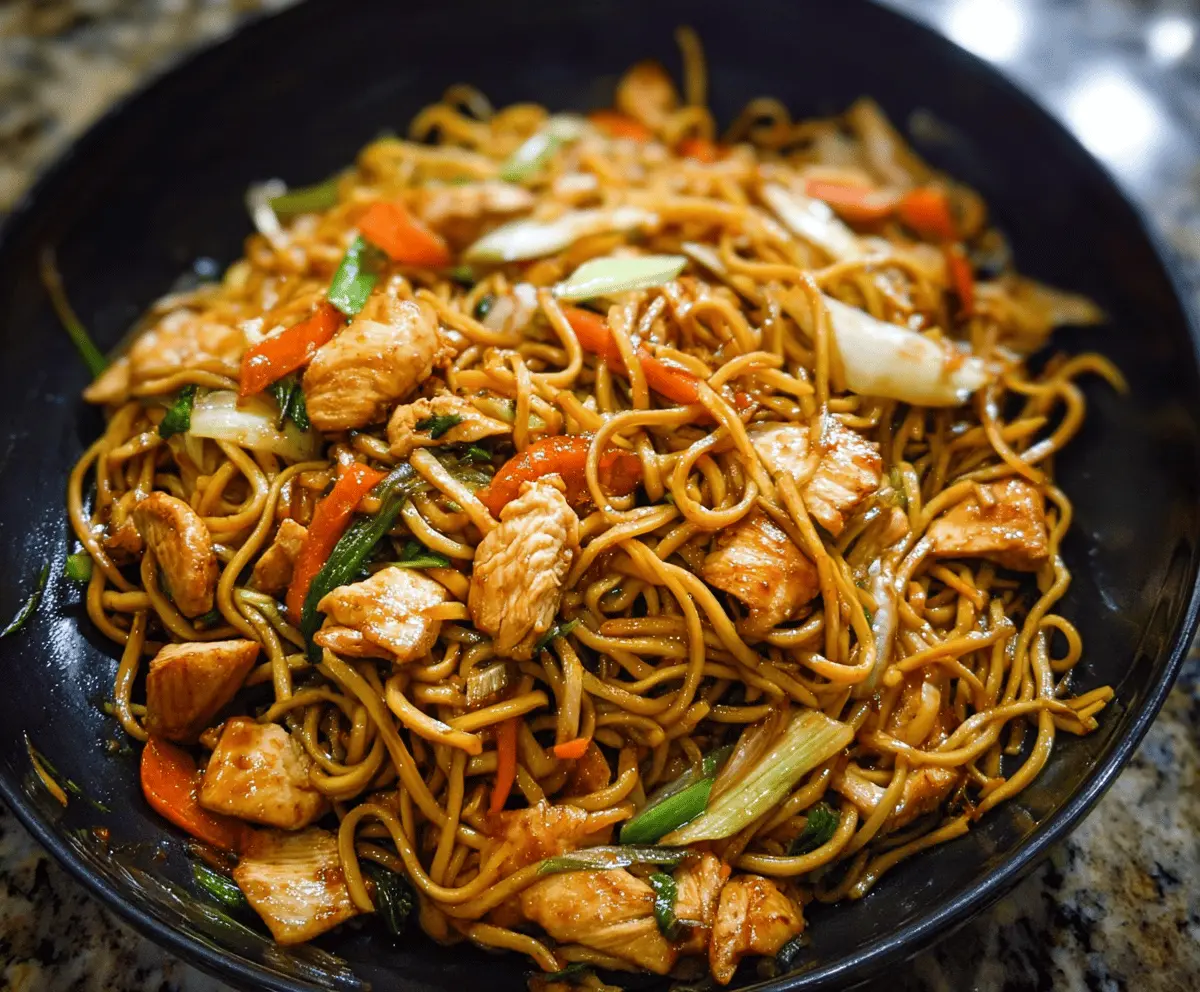 Easy Chicken Chow Mein Recipe