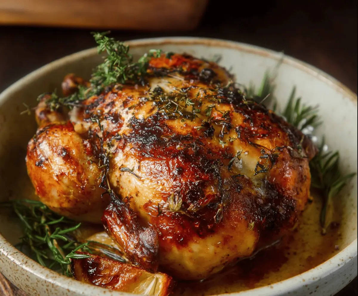 Cider Maple Oven Roasted Cornish Hen